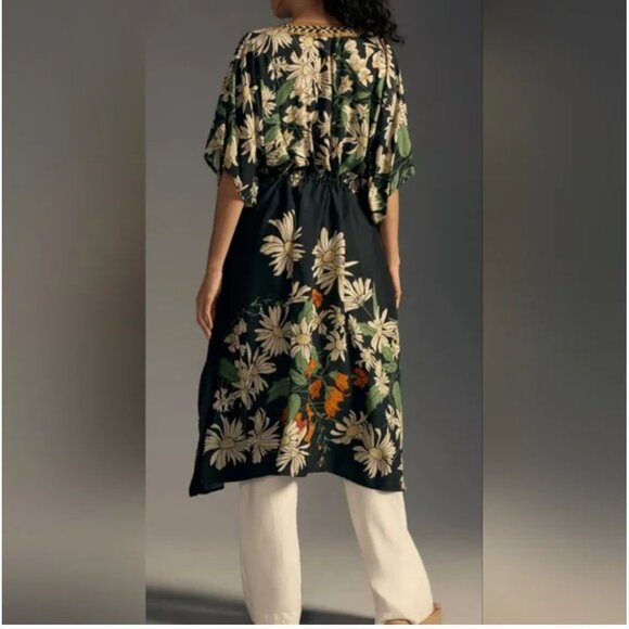 Anthropologie Blank Floral Print Midi Caftan size OS - Picture 2 of 8